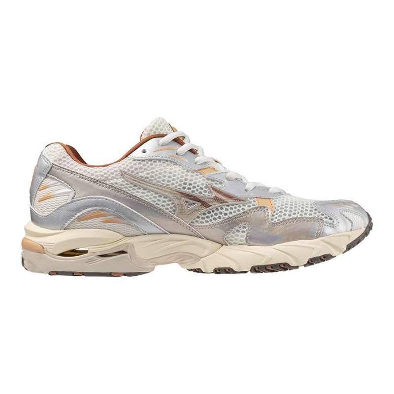 Mizuno WAVE Rider 10 Beige Zilver | LYJK9818