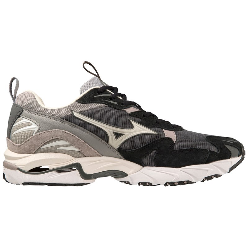 Mizuno WAVE Rider 10 Premium Donkergrijs Wit Zwart | ZBQR7134