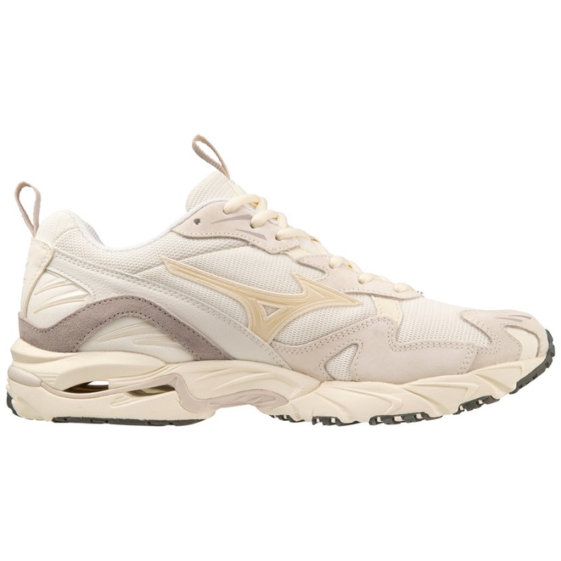 Mizuno WAVE Rider 10 Premium Wit Beige Grijs | NUAL8892