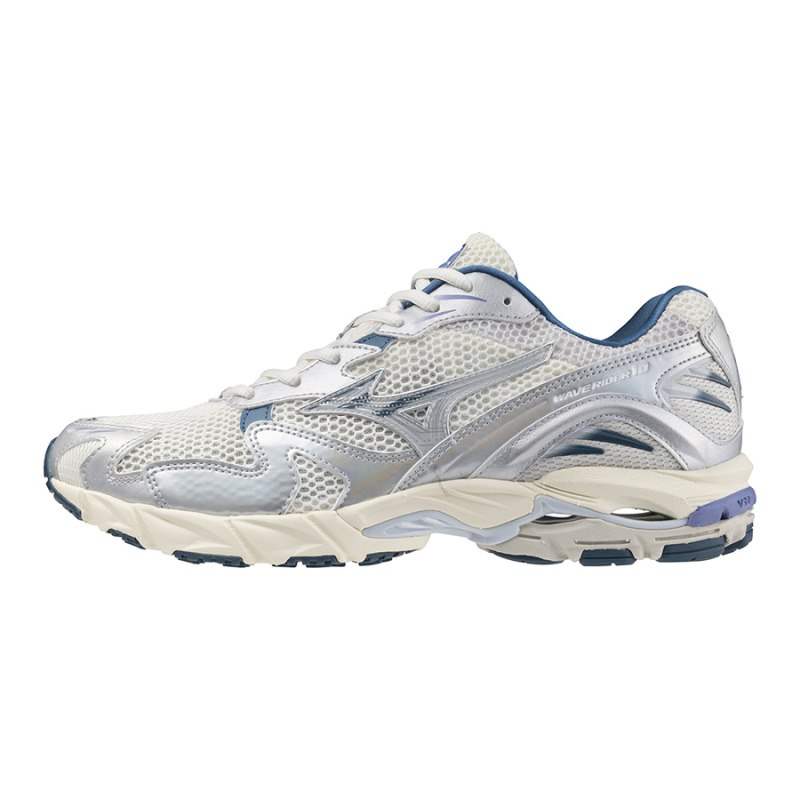 Mizuno WAVE Rider 10 Zilver Zilver Wit | DTFU8982