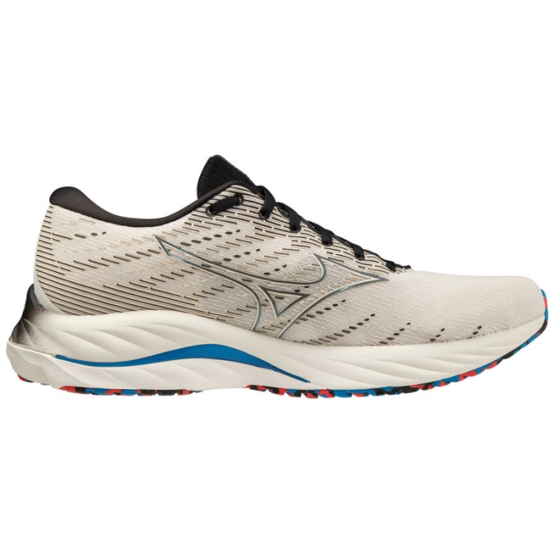 Mizuno WAVE Rider 26 Beige Blauw | JMGI6452