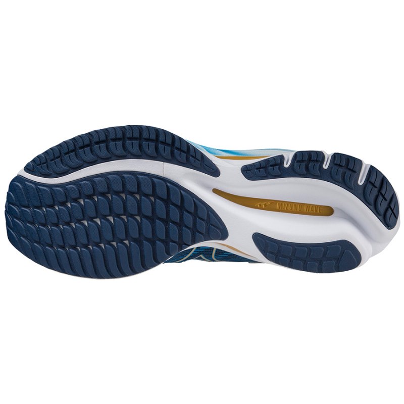 Mizuno WAVE Rider 26 Blauw Goud | UQPS9527