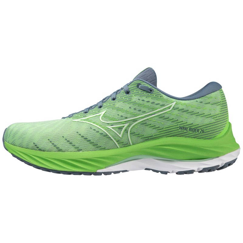 Mizuno WAVE Rider 26 Groen Wit Blauw | HZMQ8749