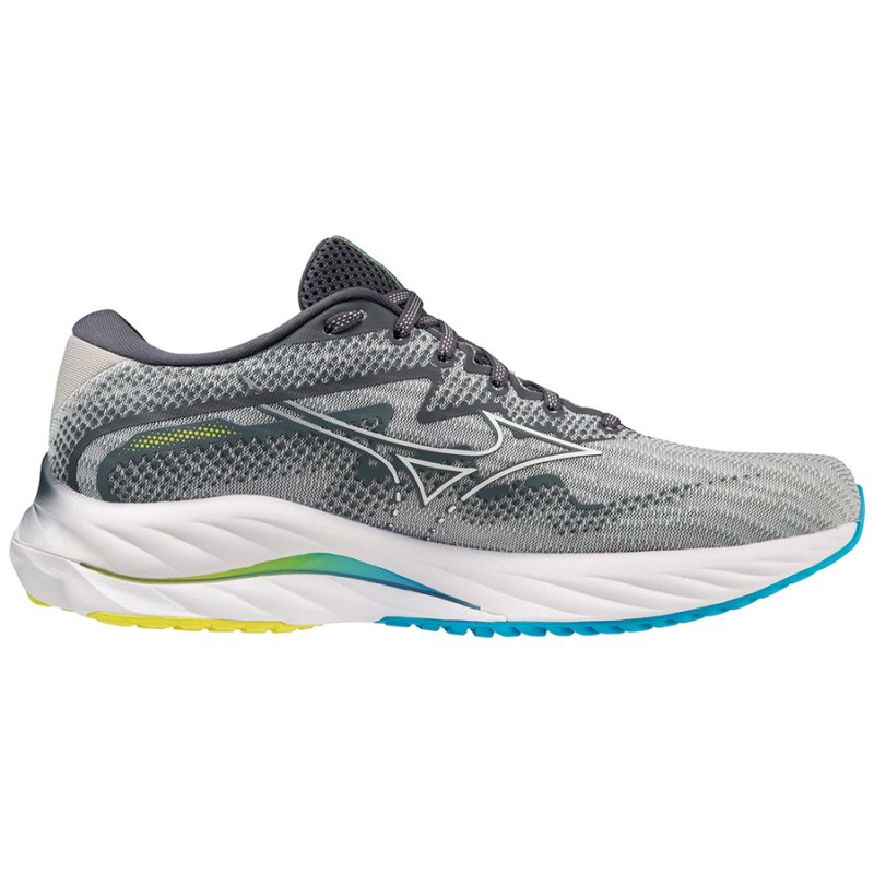 Mizuno WAVE Rider 27 Blauw Wit Geel | AIKQ7723