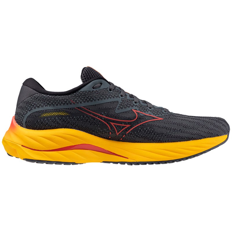 Mizuno WAVE Rider 27 Grijs Groen Rood Oranje | XFEL3958