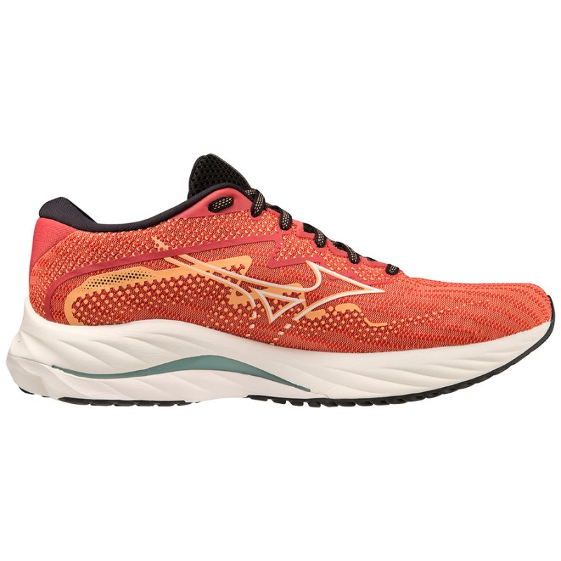 Mizuno WAVE Rider 27 Koraal Wit | GIFE0039