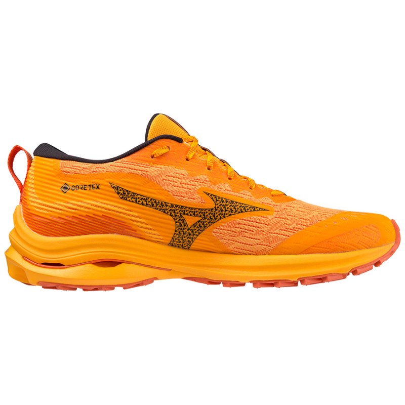 Mizuno WAVE Rider GTX Geel Zwart | DWGV0676