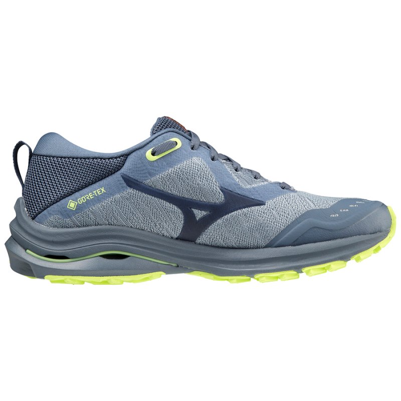 Mizuno WAVE Rider GTX Indigo Lichtgroen | CHVT1659