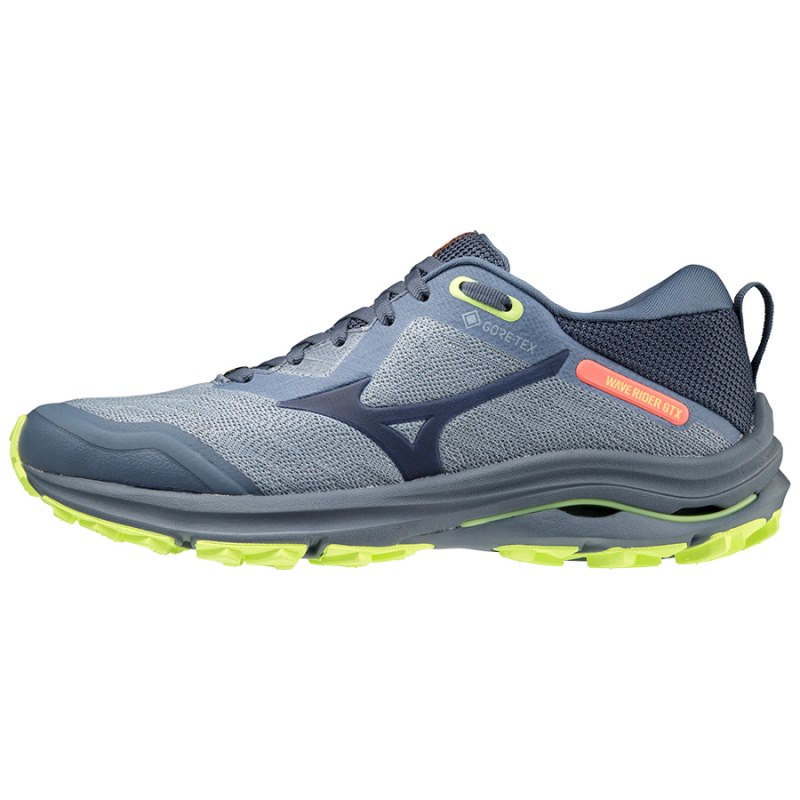 Mizuno WAVE Rider GTX Indigo Lichtgroen | CHVT1659