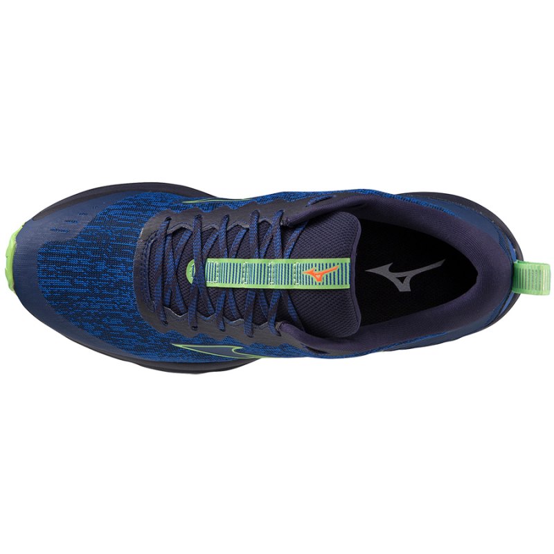 Mizuno WAVE Rider Tt Donkerblauw Groen Rood | MAMO4643