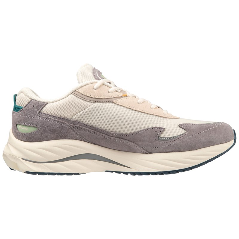 Mizuno WAVE Rider β Beige Donkerblauw Zilver | GWWA5087