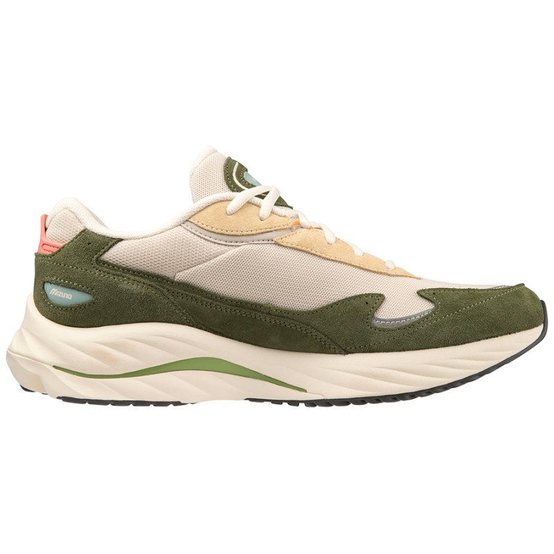 Mizuno WAVE Rider β Beige Donkergrijs Groen | ZUCW2905