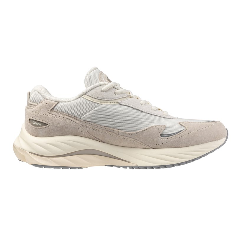 Mizuno WAVE Rider β Beige Grijs | GIOJ6444