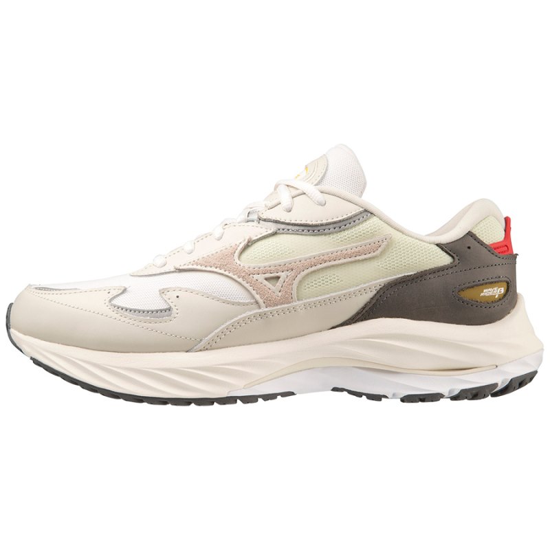 Mizuno WAVE Rider β Wit Zilver Geel | NHCV7838