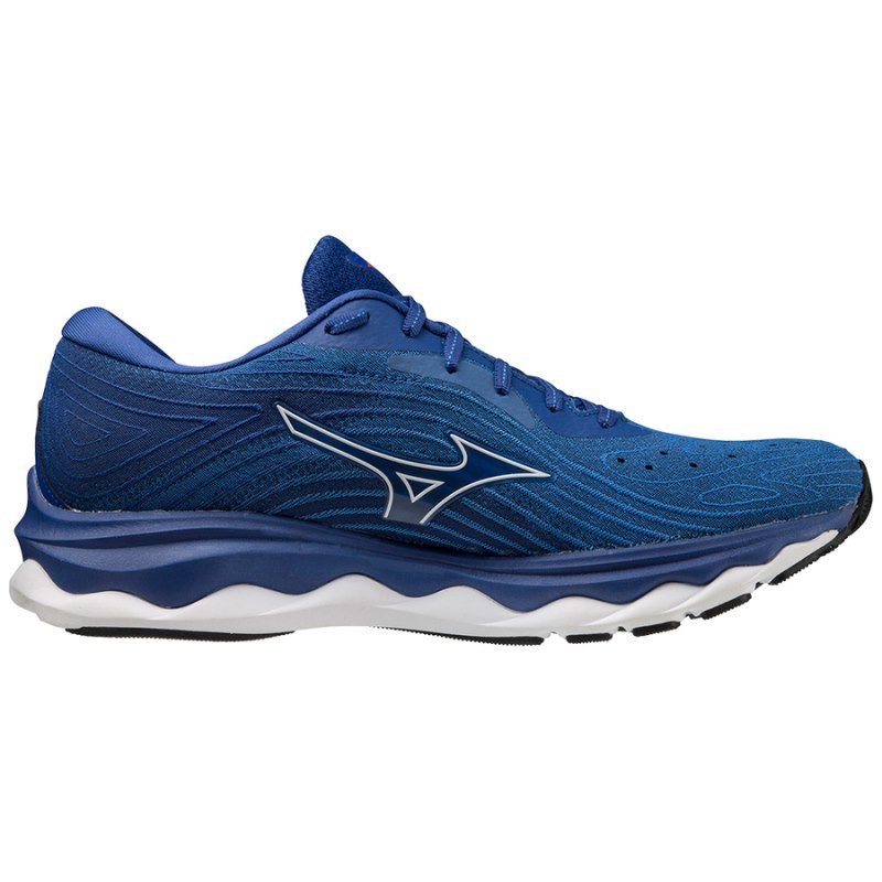 Mizuno WAVE Sky 6 Donkerblauw Wit Rood | VOEB0629