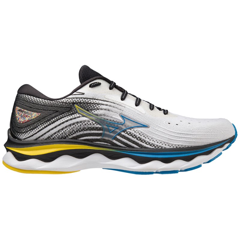 Mizuno WAVE Sky 6 Wit Geel Indigo | AEZP5422