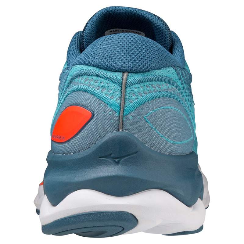 Mizuno WAVE Skyrise 4 Blauw Wit Koraal | GMKI7980