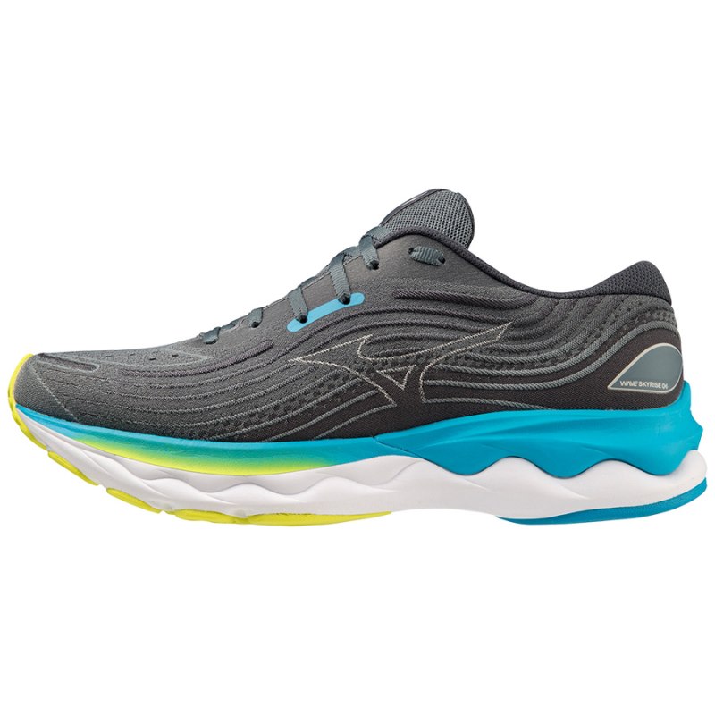 Mizuno WAVE Skyrise 4 Donkergrijs Blauw Blauw | IIAE3463