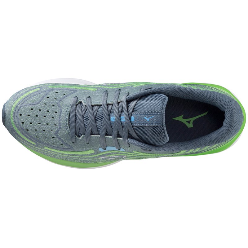 Mizuno WAVE Skyrise 4 Groen Blauw Grijs | KBOA0390