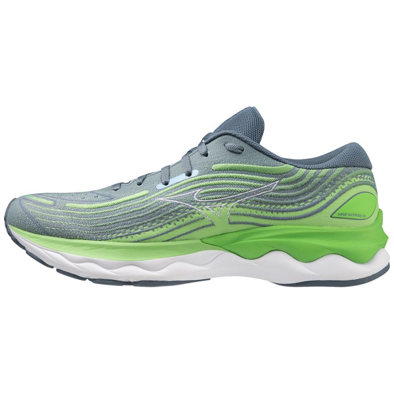 Mizuno WAVE Skyrise 4 Groen Blauw Grijs | KBOA0390