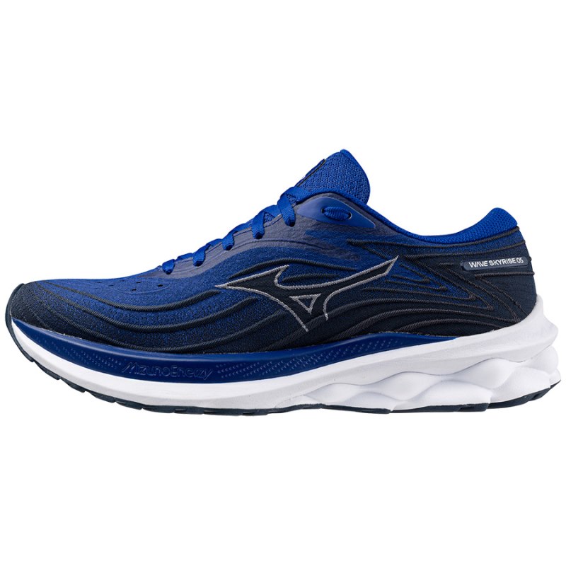 Mizuno WAVE Skyrise 5 Blauw Wit Zwart | IZJK6263