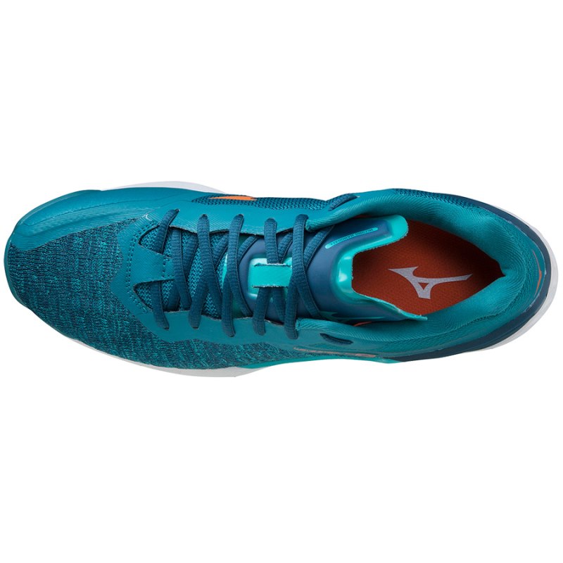 Mizuno WAVE Stealth Neo Blauw Groen | UCBC9291