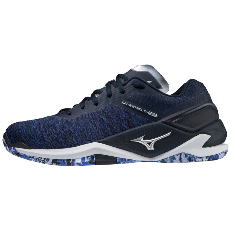 Mizuno WAVE Stealth Neo Koraal Zwart Geel | CWQC6467