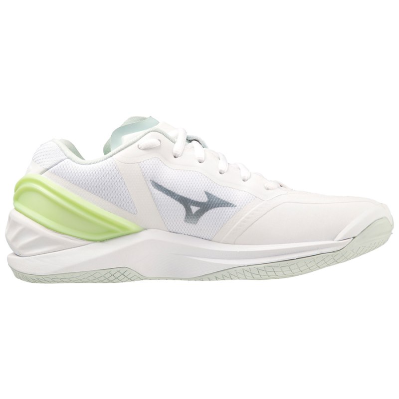 Mizuno WAVE Stealth Neo Wit Groen | KAXT8276