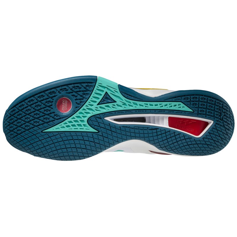 Mizuno WAVE Stealth Neo Wit Rood Blauw | EUQF0618