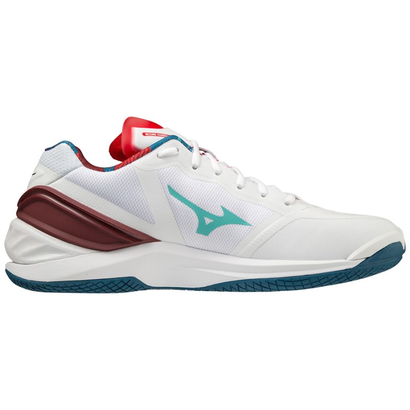 Mizuno WAVE Stealth Neo Wit Rood Blauw | EUQF0618