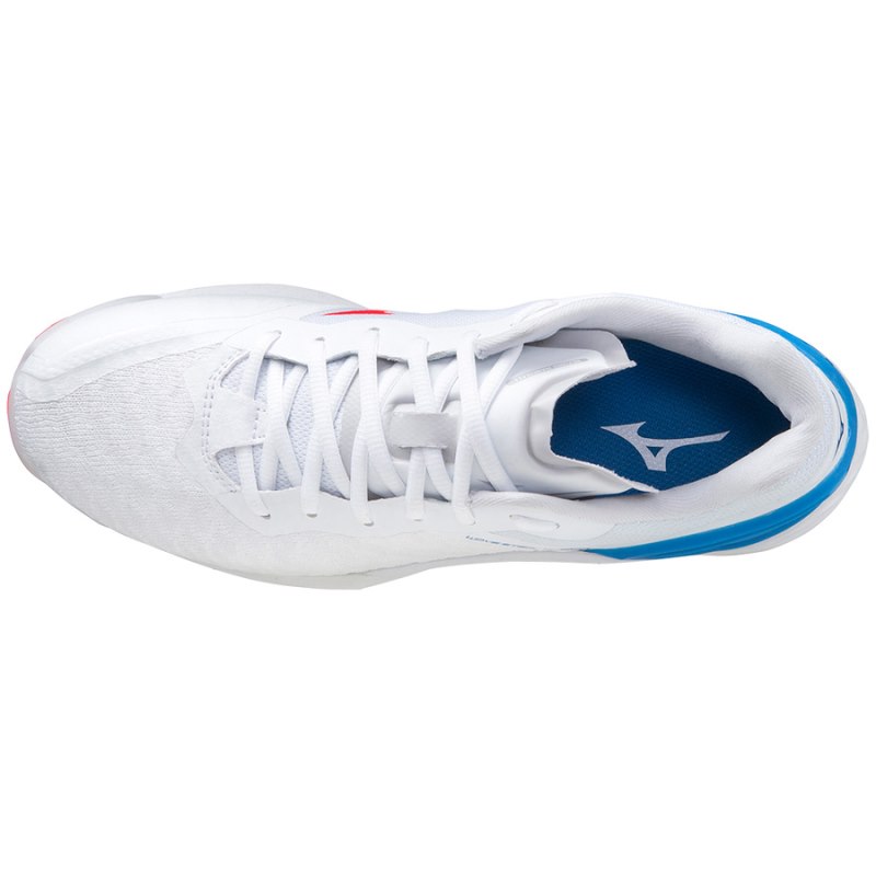 Mizuno WAVE Stealth Neo Wit Rood Blauw | OCTL4429