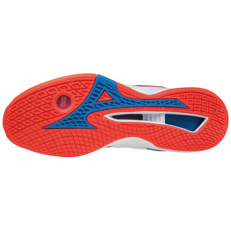 Mizuno WAVE Stealth Neo Wit Rood Blauw | OCTL4429