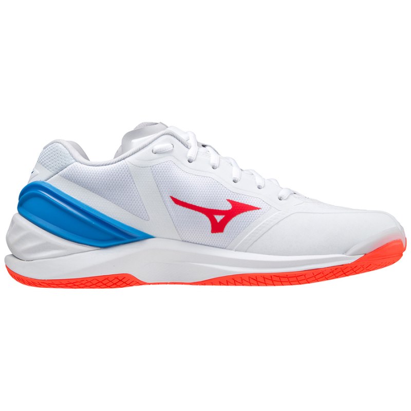 Mizuno WAVE Stealth Neo Wit Rood Blauw | OCTL4429