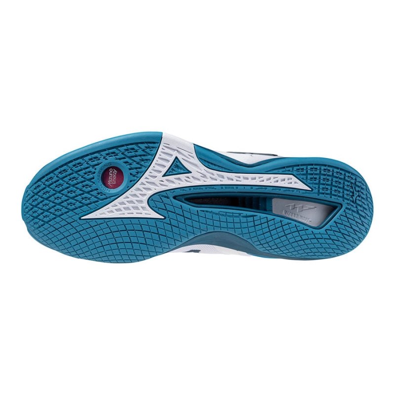 Mizuno WAVE Stealth Neo Wit Zilver Blauw | RESJ3585