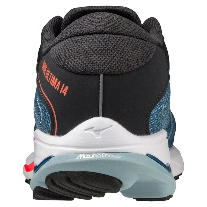 Mizuno WAVE Ultima 14 Blauw Zwart Koraal | AAIU7643