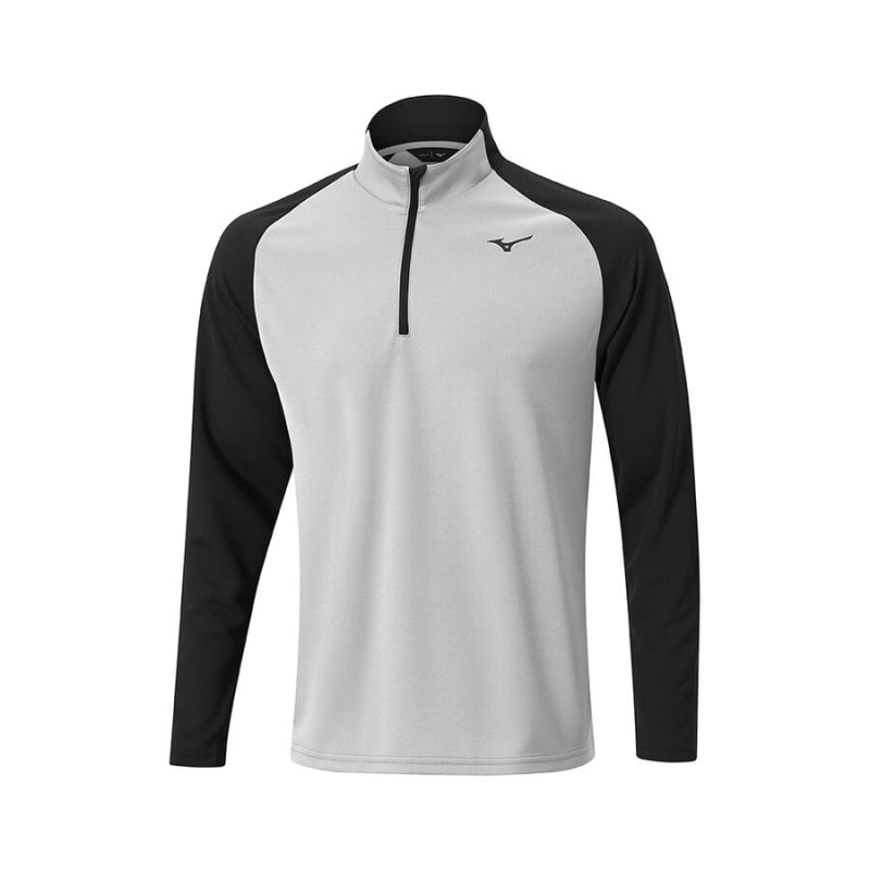 Mizuno Winter Breeze Bloc 1/4 Zip Grijs | FJRQ4953