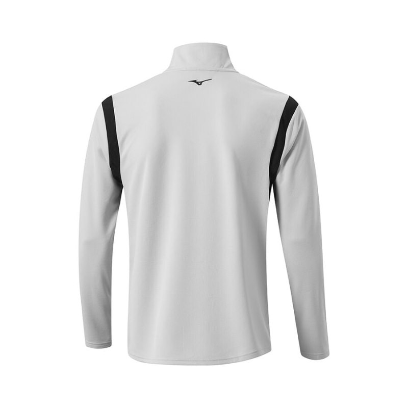 Mizuno Winter Breeze Elite 1/4 Zip Grijs | YAZP8617