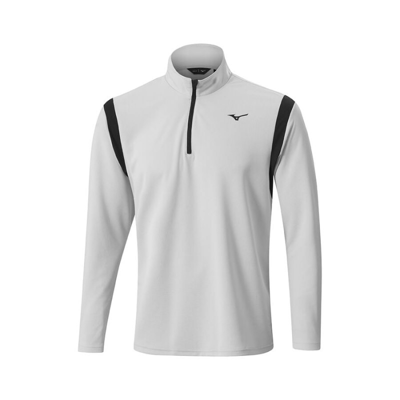 Mizuno Winter Breeze Elite 1/4 Zip Grijs | YAZP8617