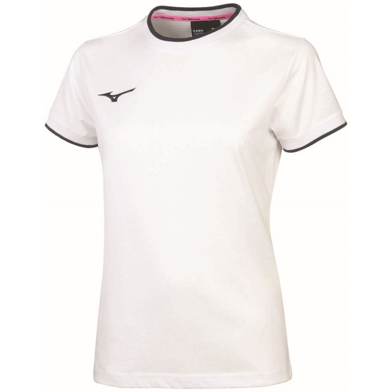 Mizuno Wom Tee Wit | TOHO7193