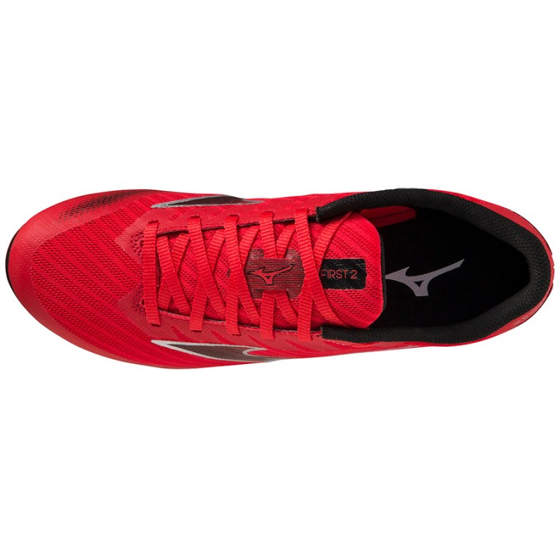 Mizuno X First 2 Rood Zwart Zilver | NXDD9780